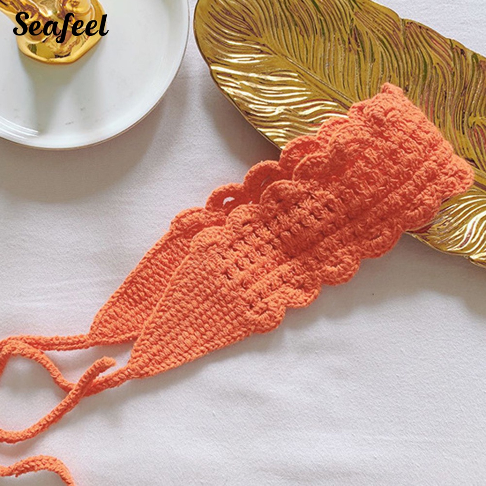 Set 2 Băng Đô Đan Len Kiểu Dáng Thời Trang Dành Cho Nữ