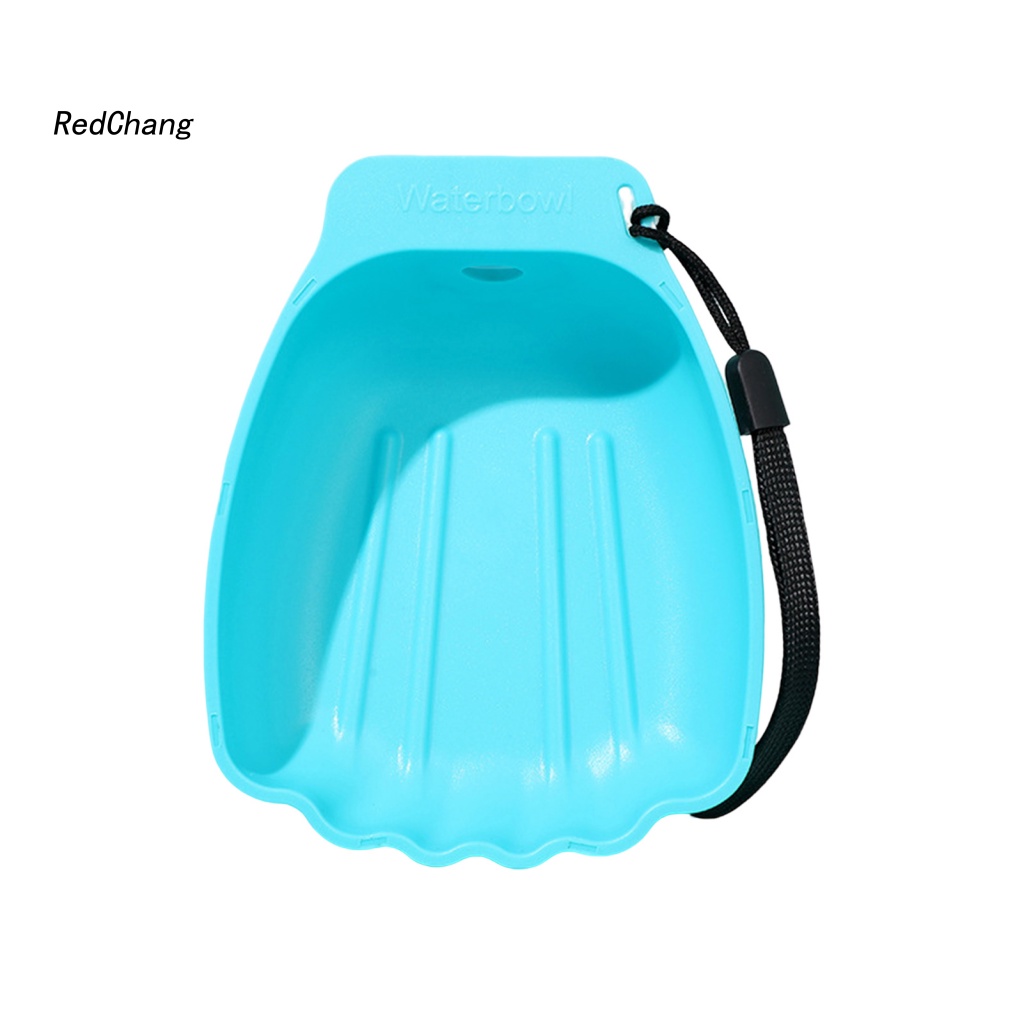 Rc ~ Bình Đựng Nước Uống Cho Thú Cưng Chống Rò Rỉ Hình Vỏ Sò Có Dây Đeo Tiện Dụng Khi Đi Du