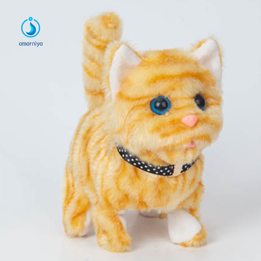 (Shop Amart) Đồ Chơi Mèo Nhồi Bông Điện Tử Dễ Thương