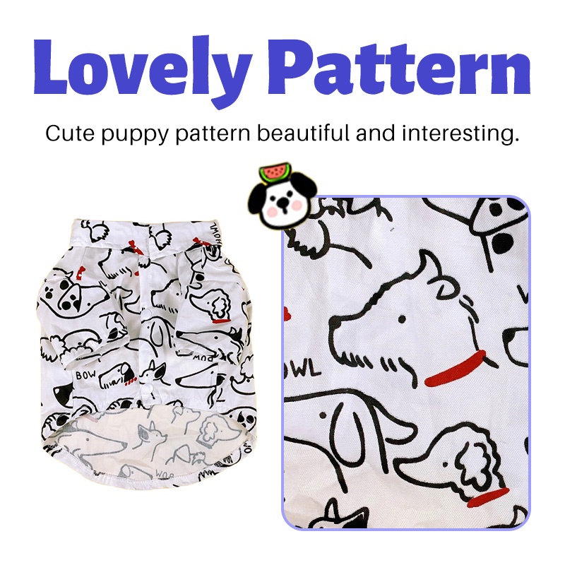 HamshMoc Áo Nhẹ Mềm Mại Thoáng Khí In Họa Tiết Hamsa Dễ Thương Thời Trang Mùa Hè Cho Cún Cưng