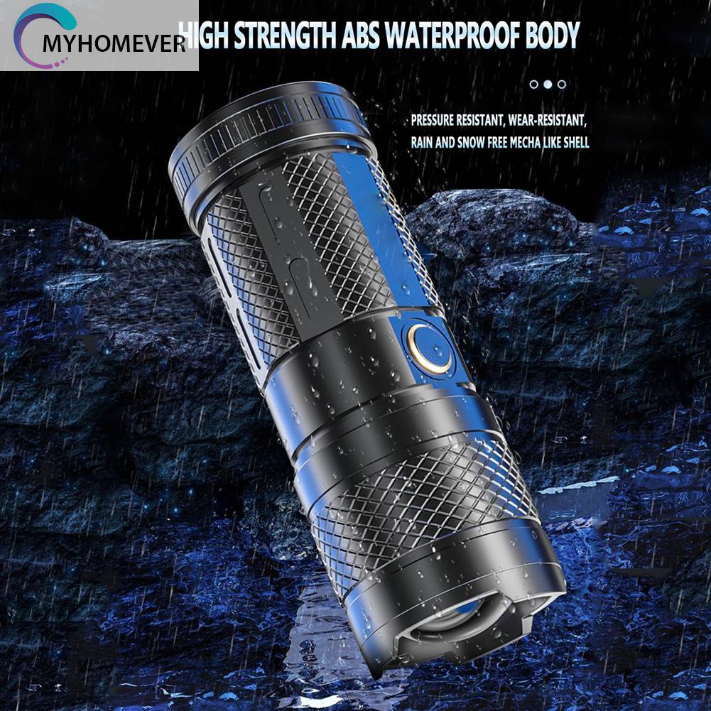 Đèn Pin 30W LED COB 1500mAh 1000LM Sạc USB Loại C Chống Thấm Nước