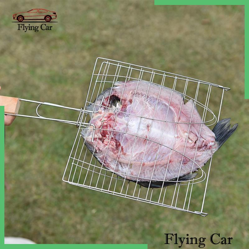 Giỏ Nướng Cá Bằng Kim Loại Có Tay Cầm Tiện Dụng Khi Đi Dã Ngoại