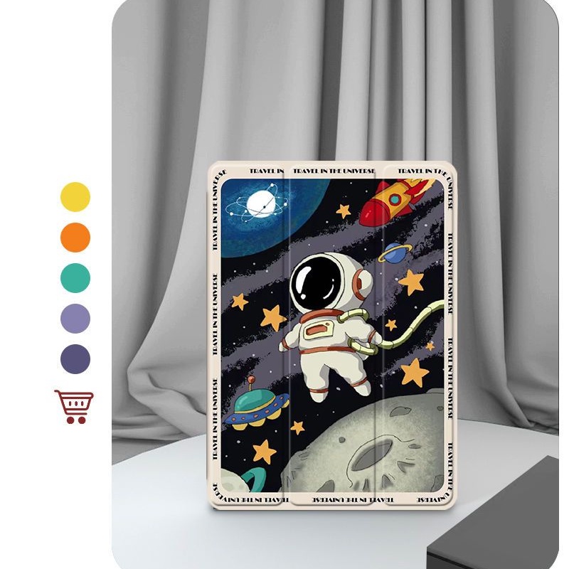 Bao Da Máy Tính Bảng Hình Phi Hành Gia Cho ipad mini 6 air 1 2 ipad 10.2 gen 7 8 9 air 3 4 5 pro 10.2 11 inch 2022 gen10 2017 / 2018