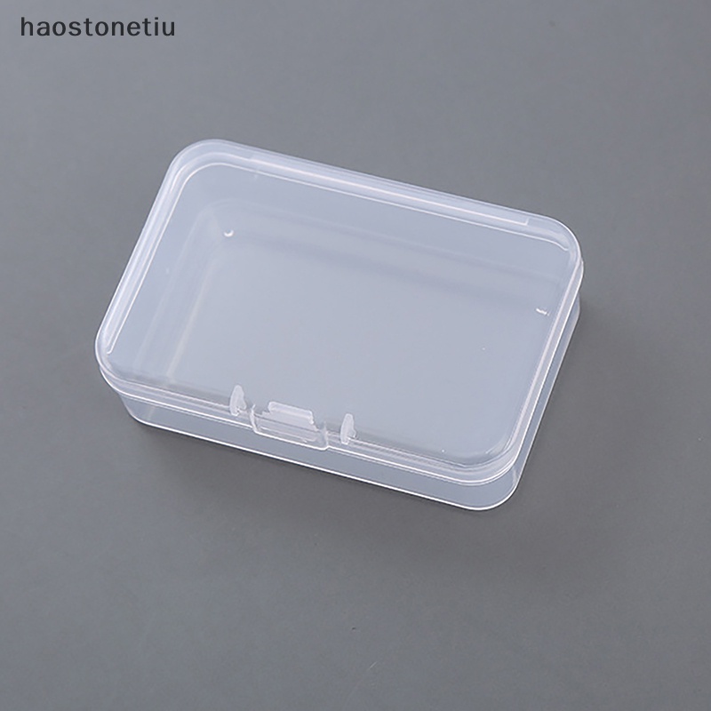 Bộ 2 Hộp Nhựa Trong Suốt Hình Vuông Đựng Trang Sức Tiện Dụng