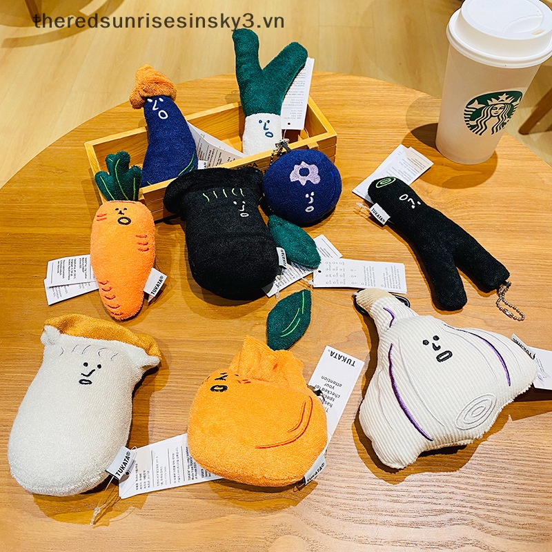 Đồ Chơi Nhồi Bông Thủ Công Hình Chú Chó Béo Scallions Tỏi / Nấm Dễ Thương Dùng Làm Móc Khóa / Túi Xách / Quà Tặng Sinh
