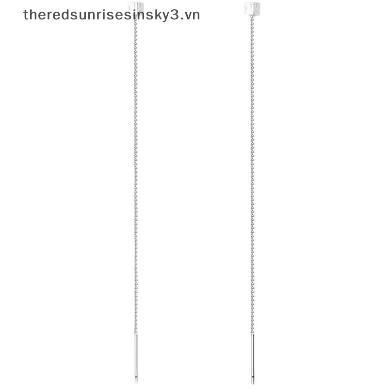 Bông Tai Dáng Dài Tua Rua Phong Cách Đơn Giản Thời Trang Cho Nữ