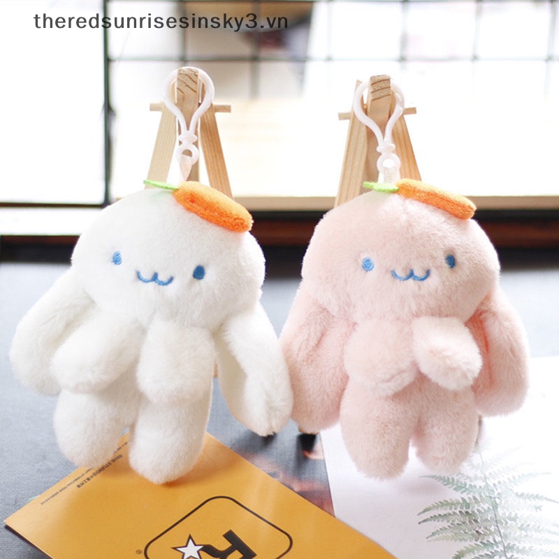 1 Móc Khóa Thỏ Nhồi Bông 10cm Thời Trang