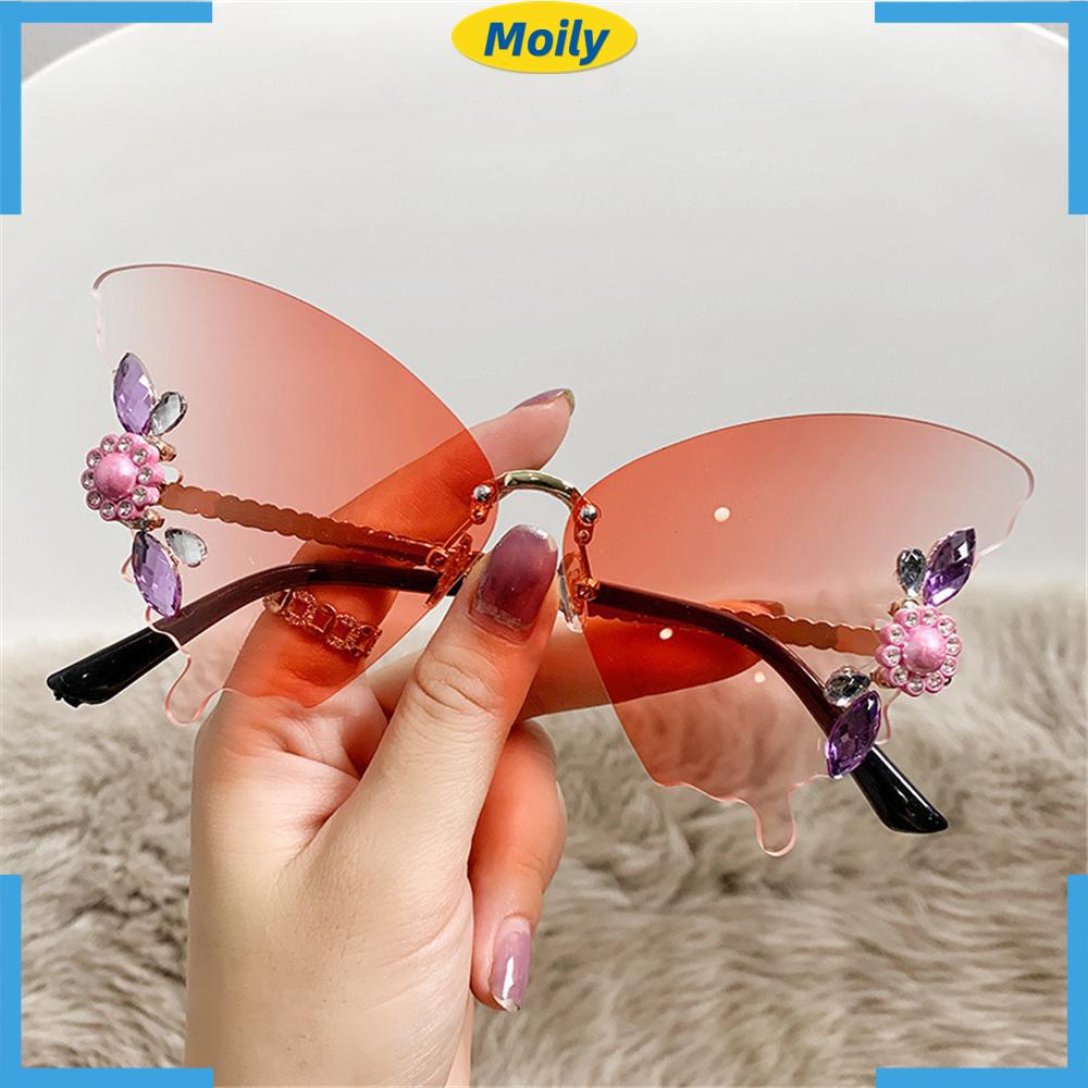 MOILYVN Kính Mát Hình Bướm Dễ Thương