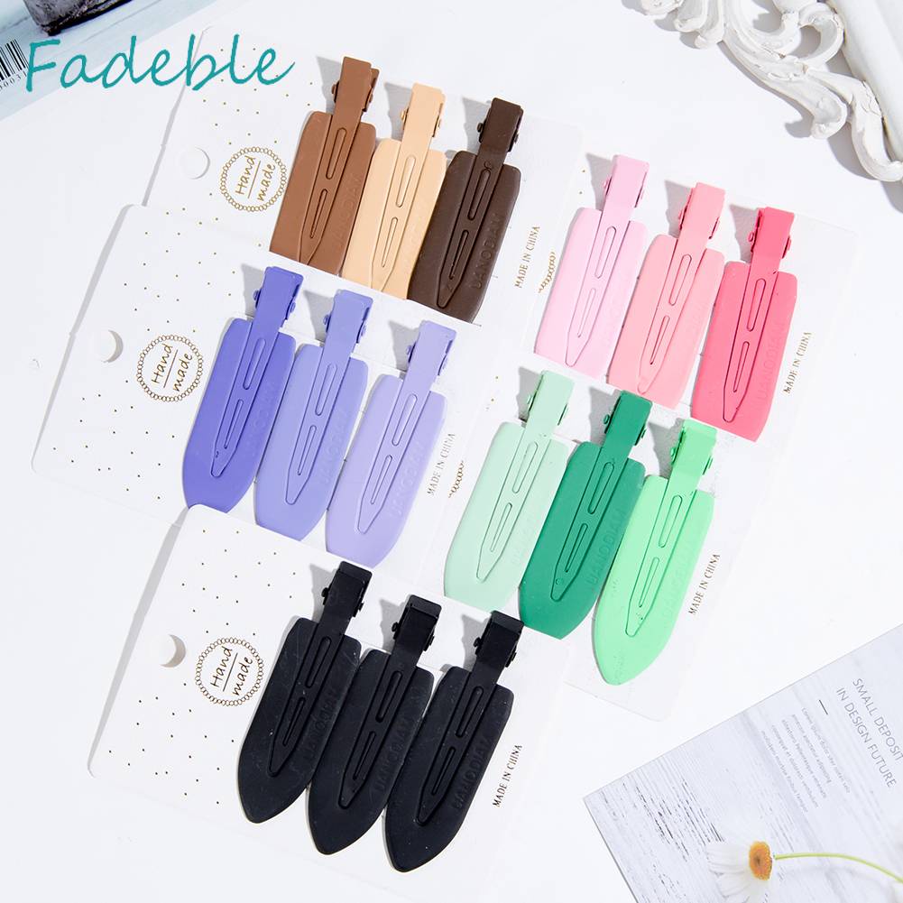 Bộ 3 Kẹp Tóc Không Đường May