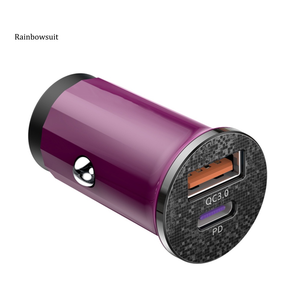 Tẩu Sạc Nhanh 48W QC30 Mini USB Type-c PD Kép Cho Điện Thoại / Xe Hơi