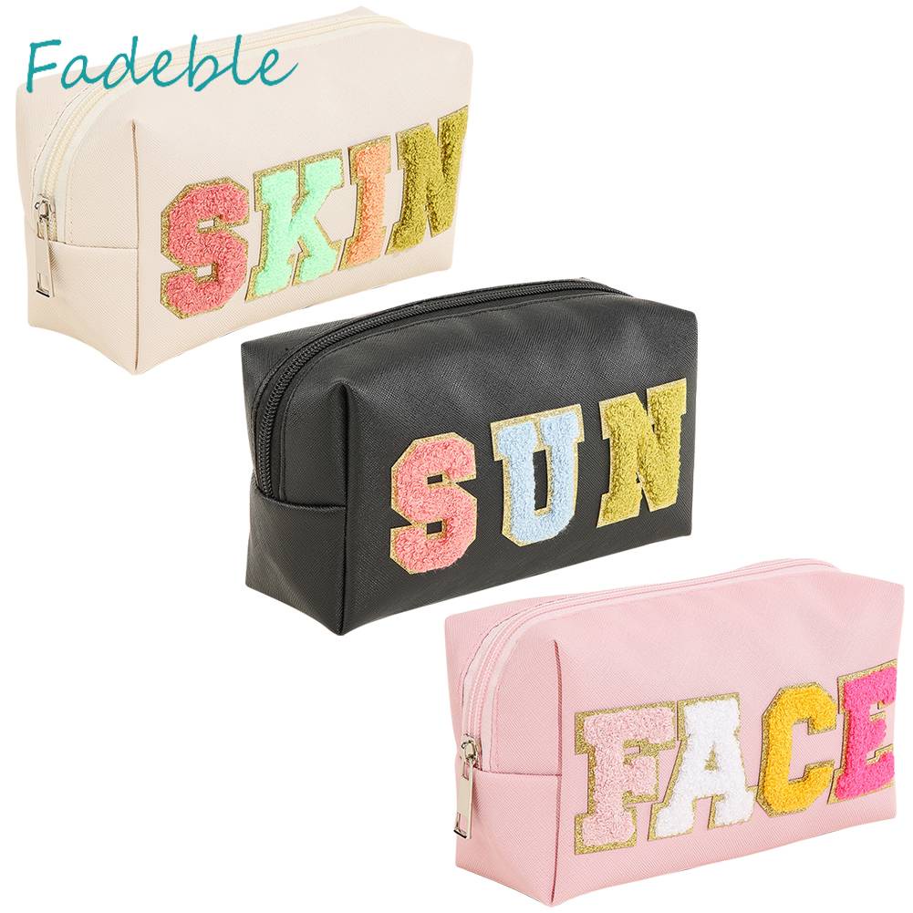 Túi Đựng Mỹ Phẩm Da PU Sức Chứa Lớn Tiện Dụng Cho Nữ