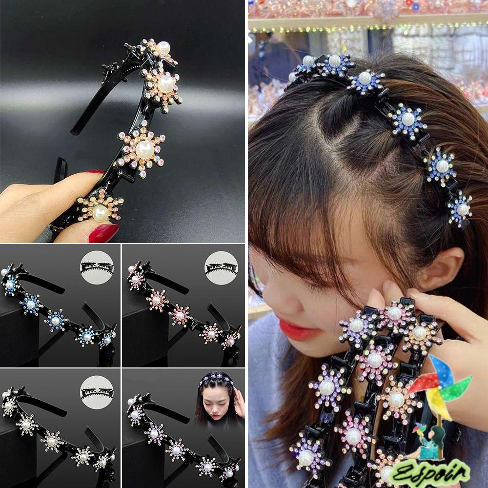 ESPO Set 2 Kẹp Tóc Đính Đá Thời Trang Dành Cho Nữ