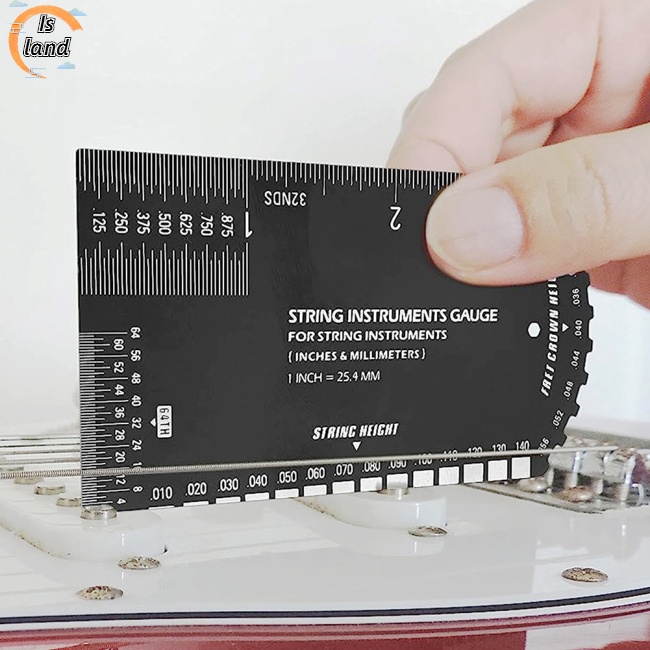 Bộ Thước Đo Dây Đàn Ghi Ta Đa Năng Kèm Hộp Đựng Bằng Da