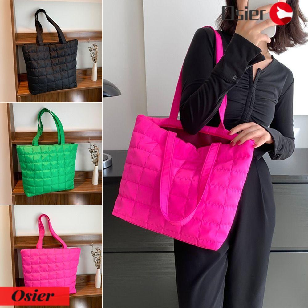 OSIER1 Túi Đeo Vai Cỡ Lớn Chất Liệu Cotton Thời Trang Dành Cho Nữ