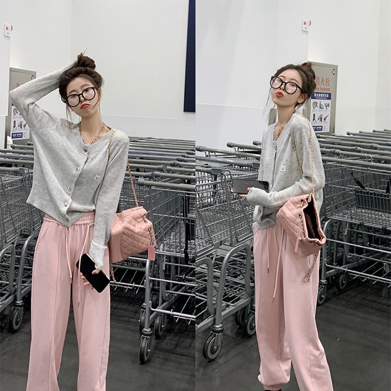 Áo Khoác cardigan Dệt Kim Tay Dài Dáng Rộng Phong Cách Hàn Quốc Thời Trang Thu Đông Mới