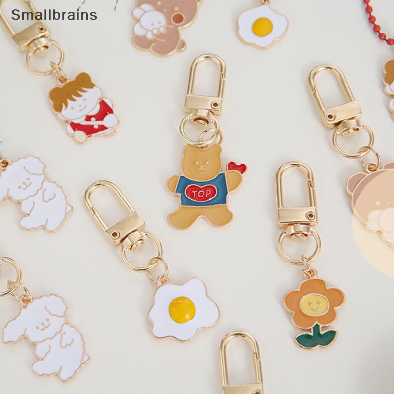Smbr Móc Chìa Khóa Kim Loại Mặt Hình Hoạt Hình Dễ Thương Tươi Mới Tinh Tế Cho Nữ Sinh BR