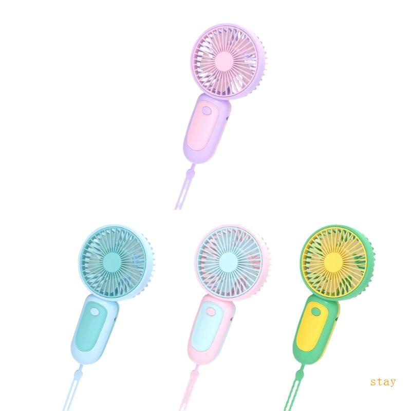 Quạt Điện Mini Cầm Tay Di Động Kèm Sạc USB Tiện Dụng Mang Theo Du Lịch