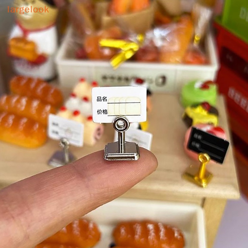 Set 2 Thẻ Trưng Bày Bánh / Món Tráng Miệng / Cà Phê Tỉ Lệ 1: 12 Cho Nhà Búp Bê