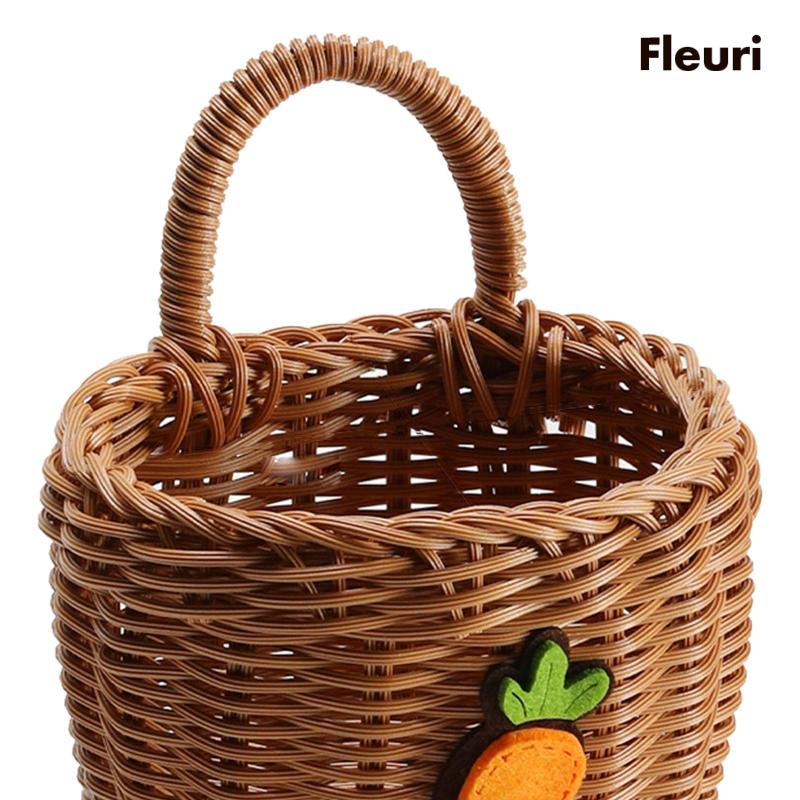 Giá Đỡ Treo Tường Đựng Rau Củ Quả Có Tay Cầm Tiện Dụng Cho Phòng Tắm / Nhà Bếp