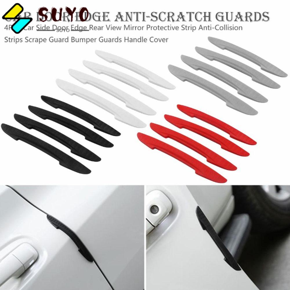 SUYO Set 4 Miếng Cao Su Mềm Bọc Viền Cửa Xe Hơi Chống Va Chạm