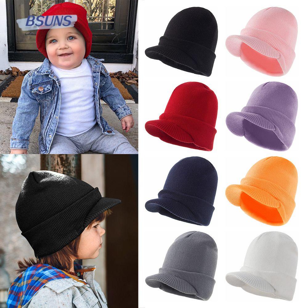 BSUNS Mũ Len Che Mặt Chống Gió Cho Bé Sơ Sinh Từ 1-4 Tuổi