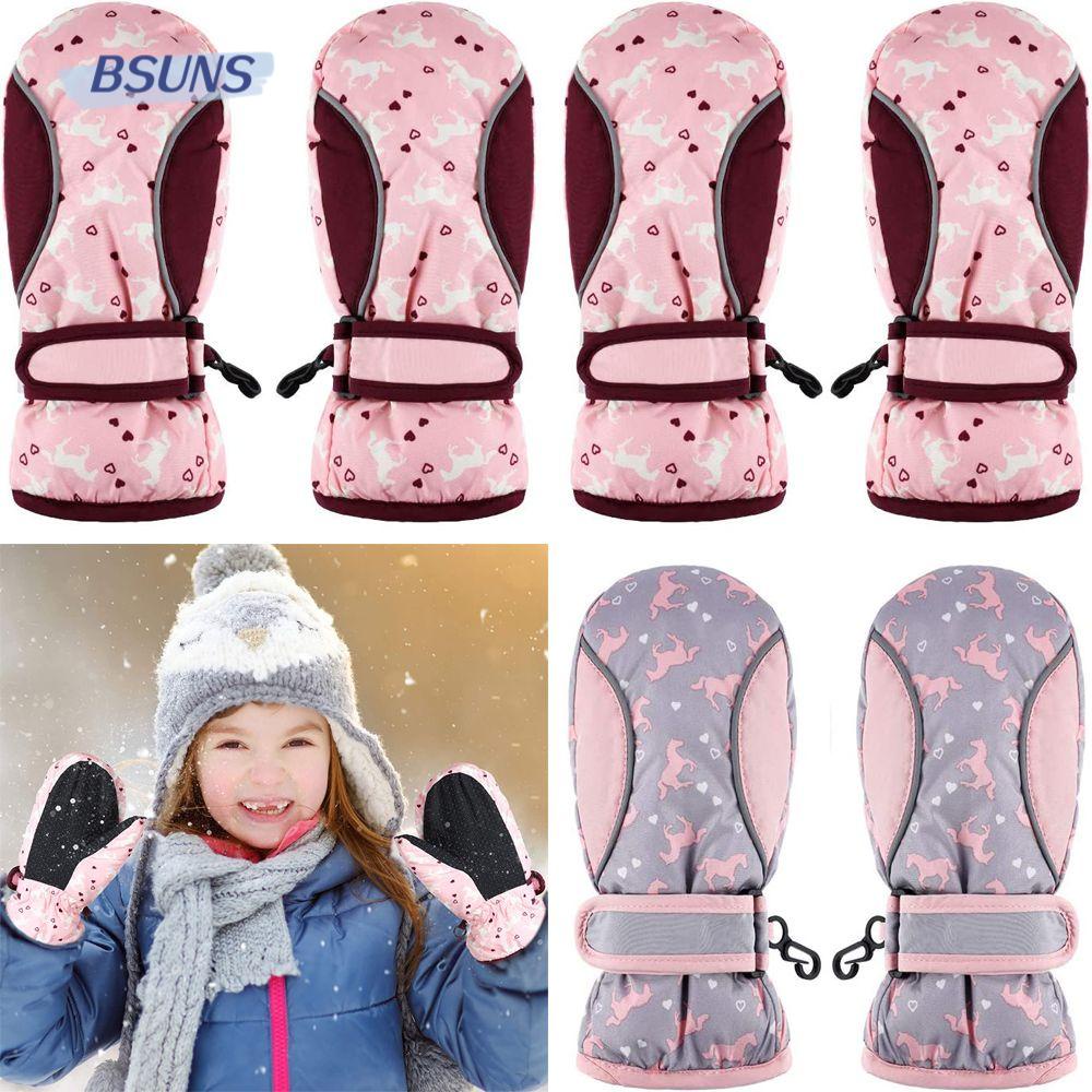 BSUNS Găng Tay Trượt Tuyết Thời Trang Cho Bé