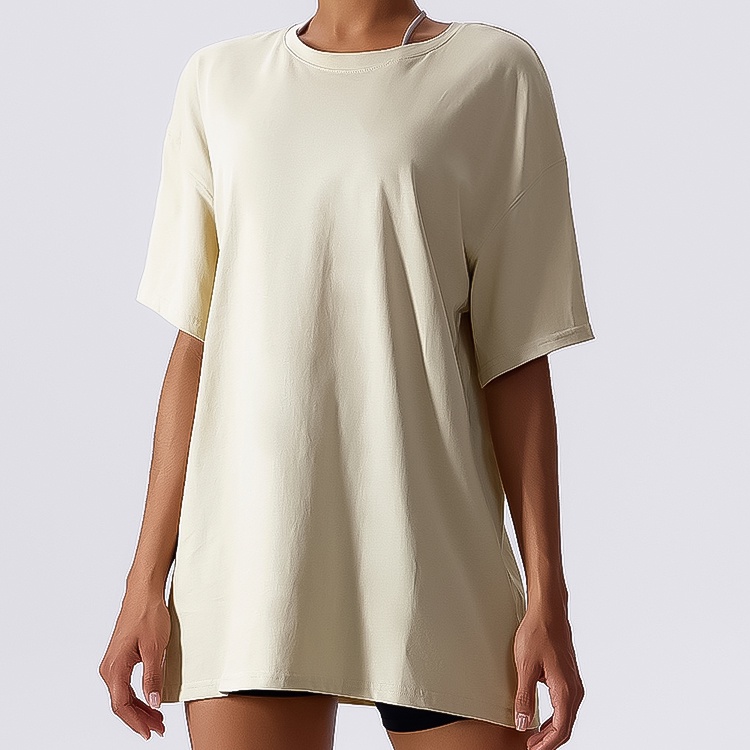 Áo Thun Thể Thao Tay Ngắn Dáng Rộng Thoáng Khí Thời Trang Cho Nữ