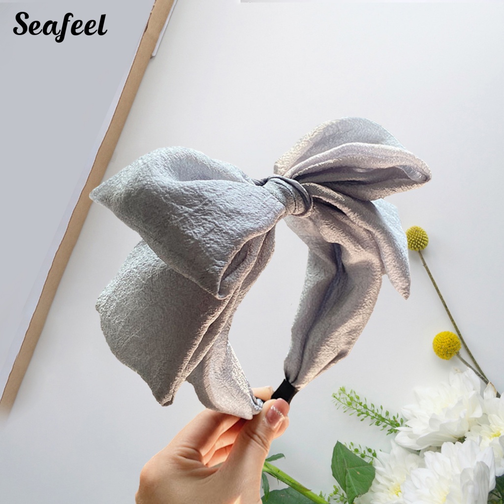 Sf_vạc Sỡ Cài Tóc Mềm Màu Trơn Không Trượt Cho Nữ