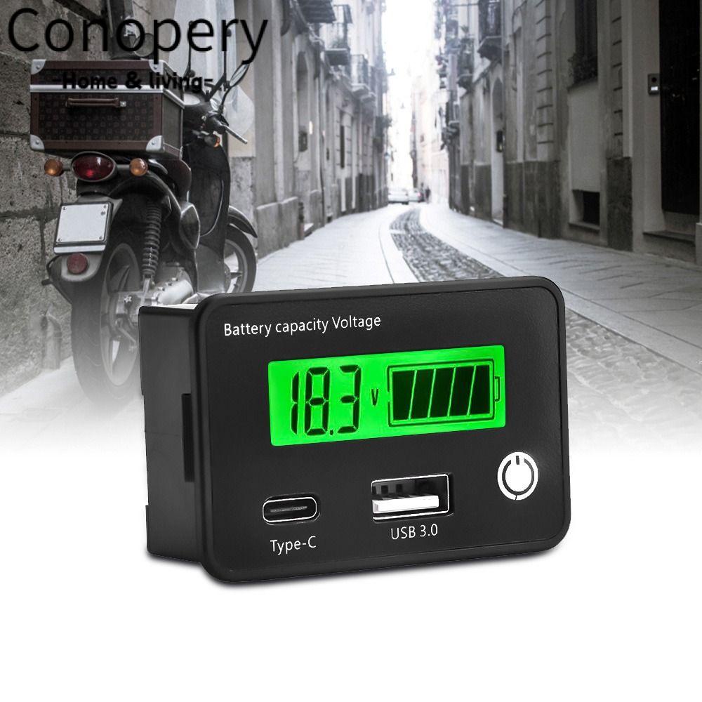 CONOPERY Dụng Cụ Kiểm Tra Mức Pin DC8-30V USB3.0 Tpye-C