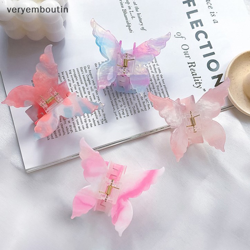 Kẹp Tóc Hình Bướm Phong Cách Retro Thời Trang