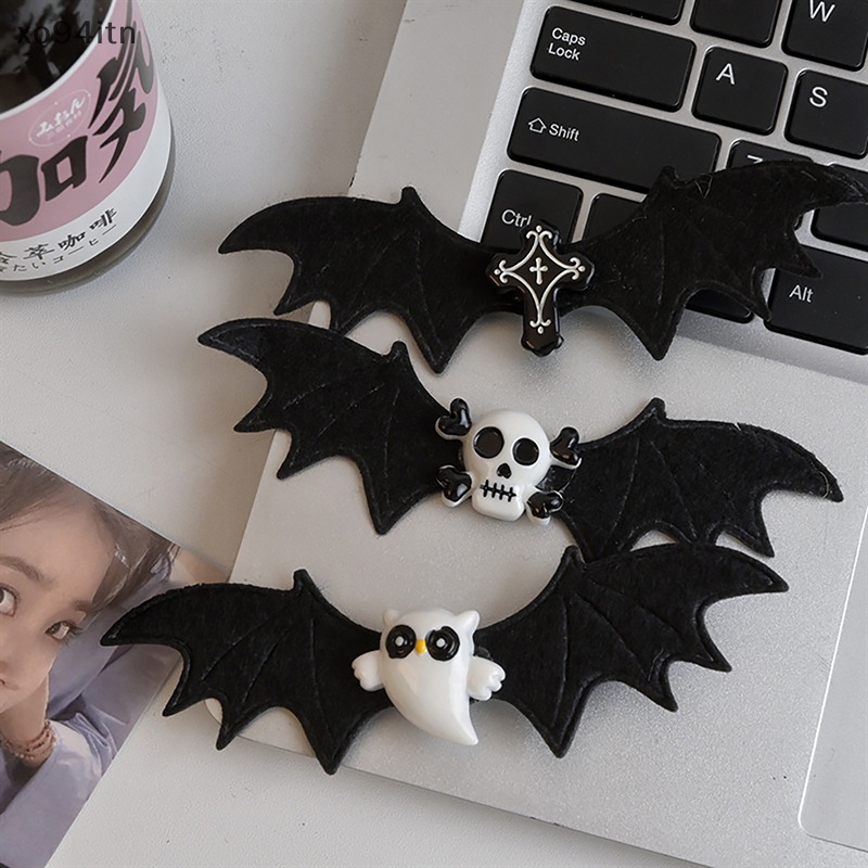 Kẹp Tóc Hình Đầu Lâu Phong Cách Gothic Cho Nữ