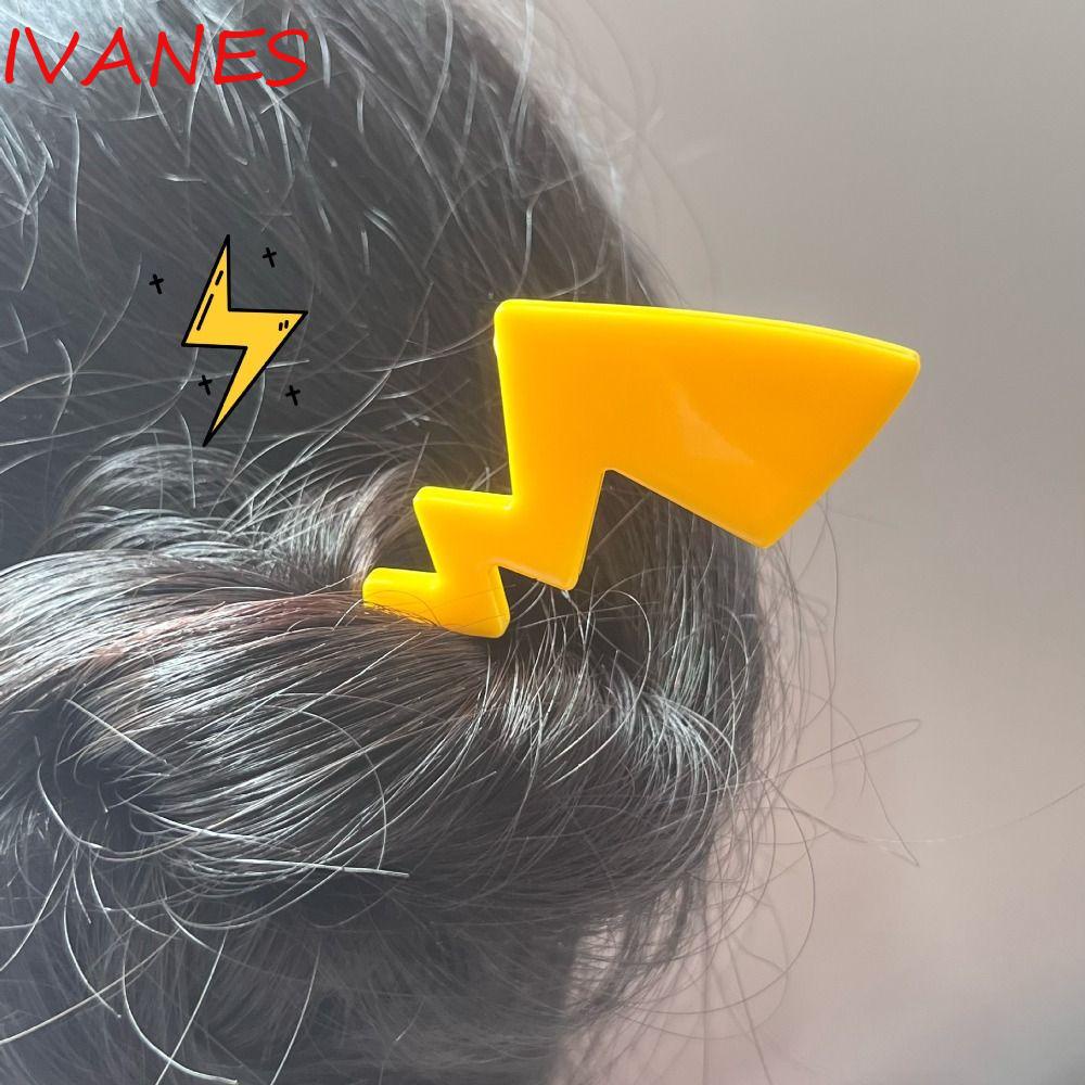 Trâm Cài Tóc Đuôi Ngựa Bằng Acrylic Hình Pikachu