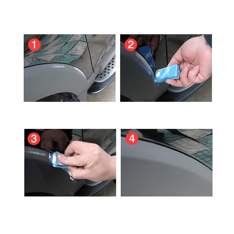 Bodywork compound paste/repair kits and restorers for the repair of car body scratches and scuffs