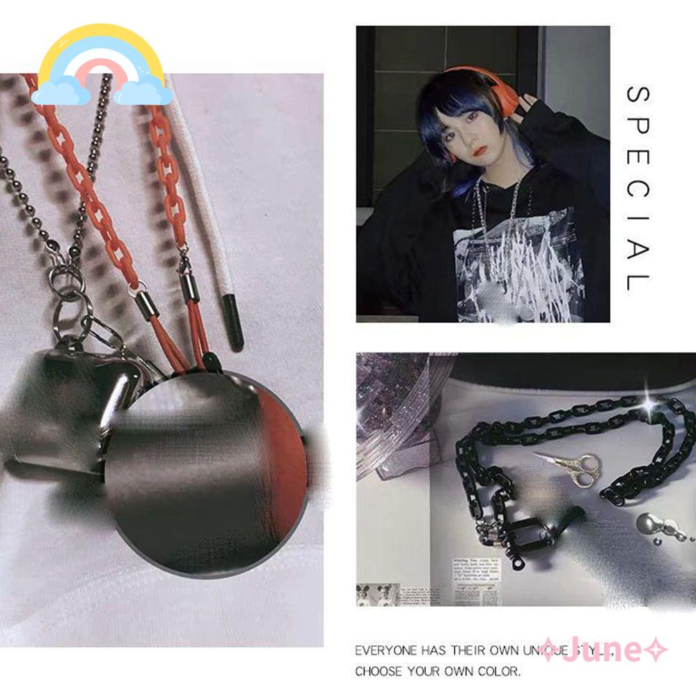 JUNE Vòng Dây Xích Bằng Silicone Acrylic Chống Thất Lạc Tiện Dụng