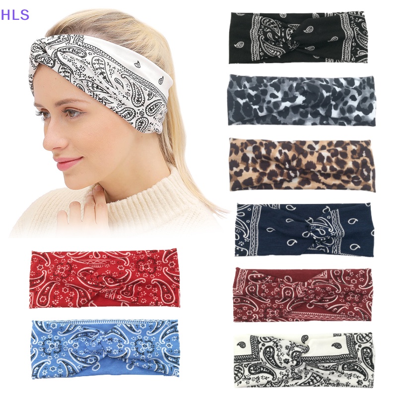 [HLS] Băng Đô Thun Cotton Co Giãn In Họa Tiết Bandana Quấn Đầu Trang Điểm Rửa Mặt / Trang Điểm Thể Thao / Làm Đẹp