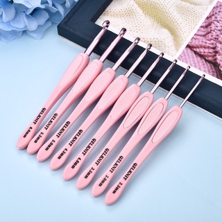 Bộ kim móc len bằng abs mềm mại kích thước 2.5-6mm
