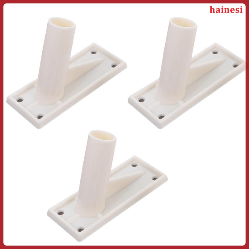 Bộ 3 Giá Đỡ Gắn Tường Hình Lá Cờ Màu Đỏ Bằng Kim Loại