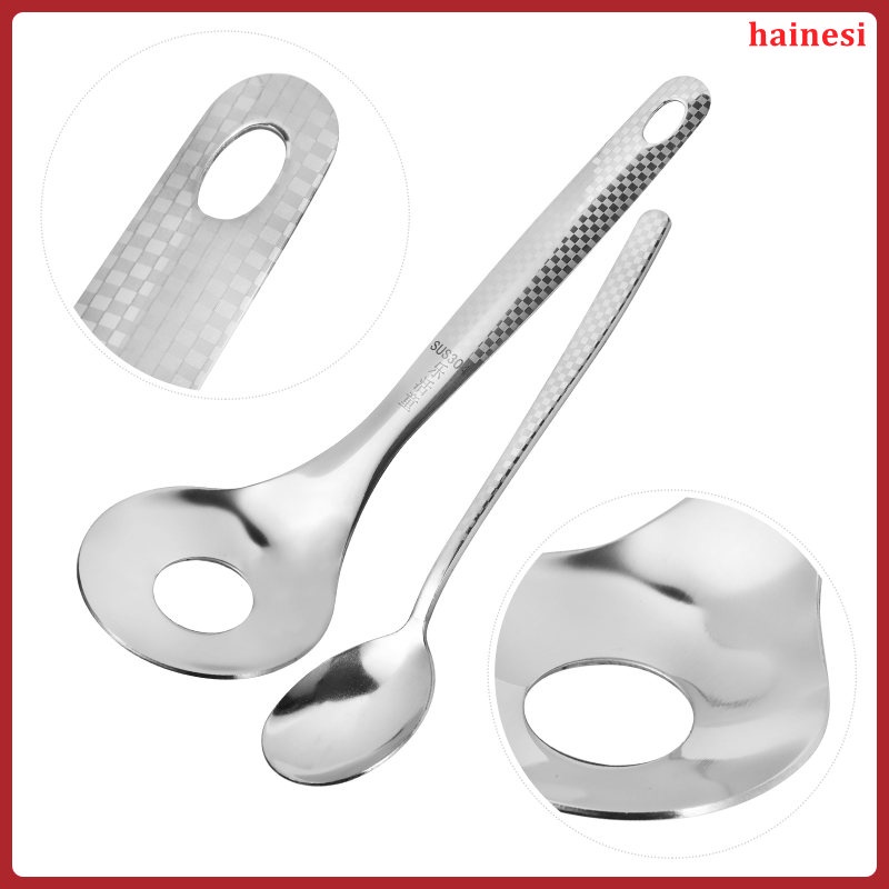 Set 2 Muỗng Múc Kem Bằng Thép Không Gỉ