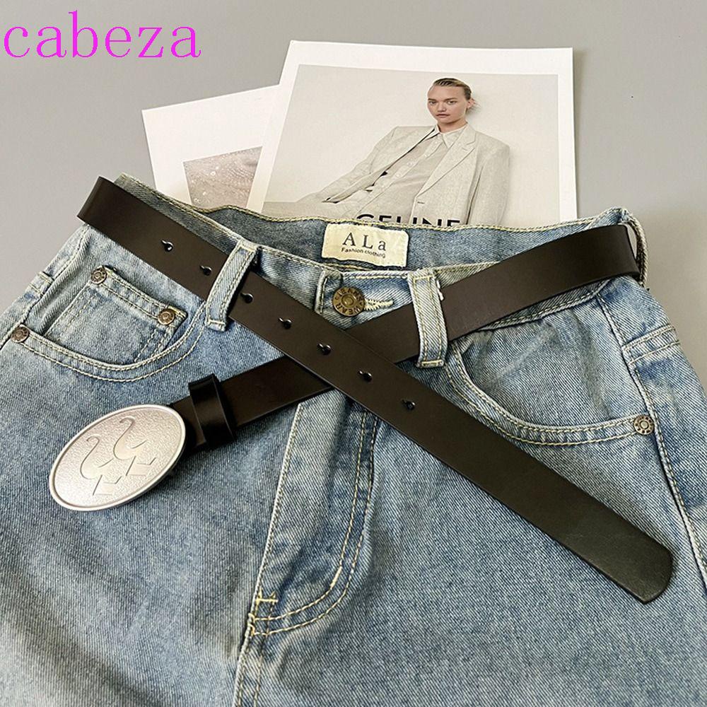 Thắt Lưng Da PU Khóa Oval In Chữ Phong Cách Punk Thời Trang Cho Nam Và Nữ