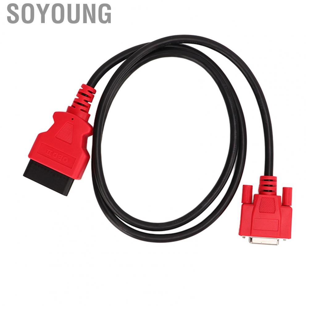 Soyoung Diagnostic Cable Flexible Faster Data Transfer Rubber ABS Main OBD2 15Pin Connector for Maxisys MS906 MS906TS