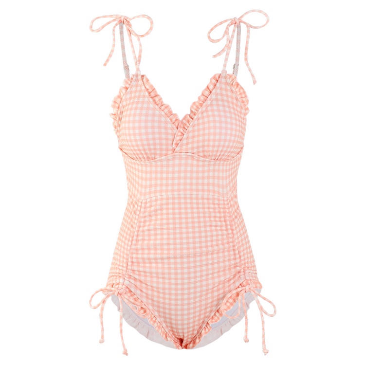 Bộ Đồ Bơi Một Mảnh Dây Rút Một Mảnh Nhật Bản Hàn Quốc Cho Nữ Tri
