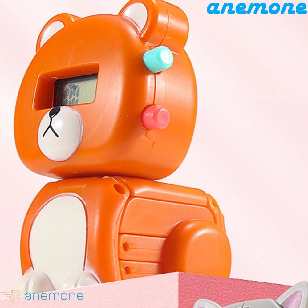 ANEMONE Đồng Hồ Đeo Tay Điện Tử Bằng Nhựa Chống Rơi Hình Thỏ / Khỉ Hoạt Hình Kiểu Hàn Quốc Cho Bé