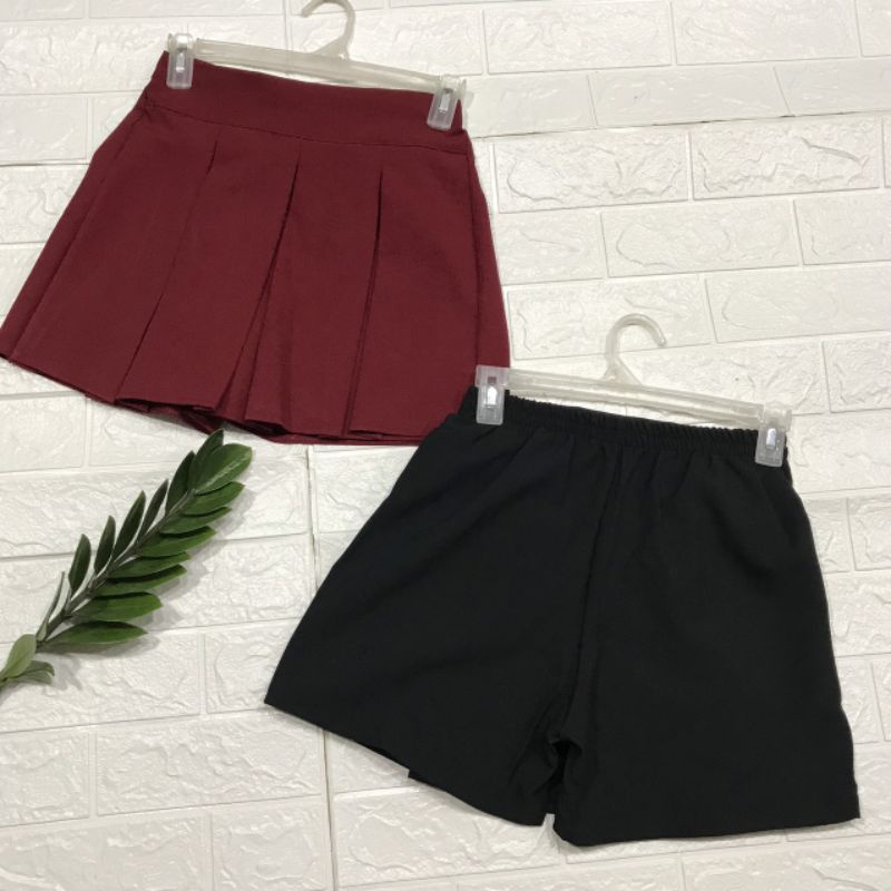 ⚡BIG SALE⚡Quần giả váy _ Quần short váy nữ xếp ly thời trang _ Quần short kate nữ
