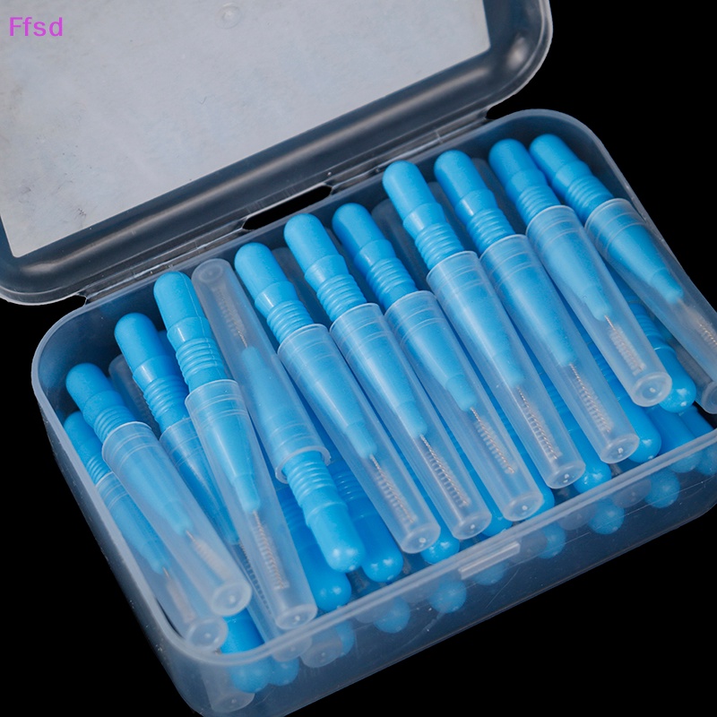 {Ffsd} Set 40 Bàn Chải Làm Sạch Răng Miệng Có Đầu Chỉ Thay Thế * Bán Chạy