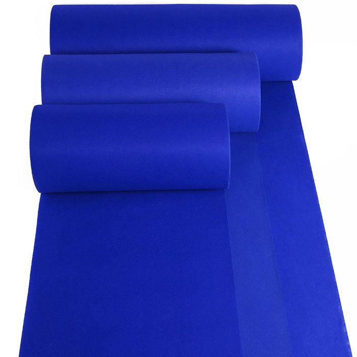 Thảm màu xanh sapphire lễ khai mạc đám cưới một lần Thảm màu xanh da trời đá Sapphire dày dặn Thảm m