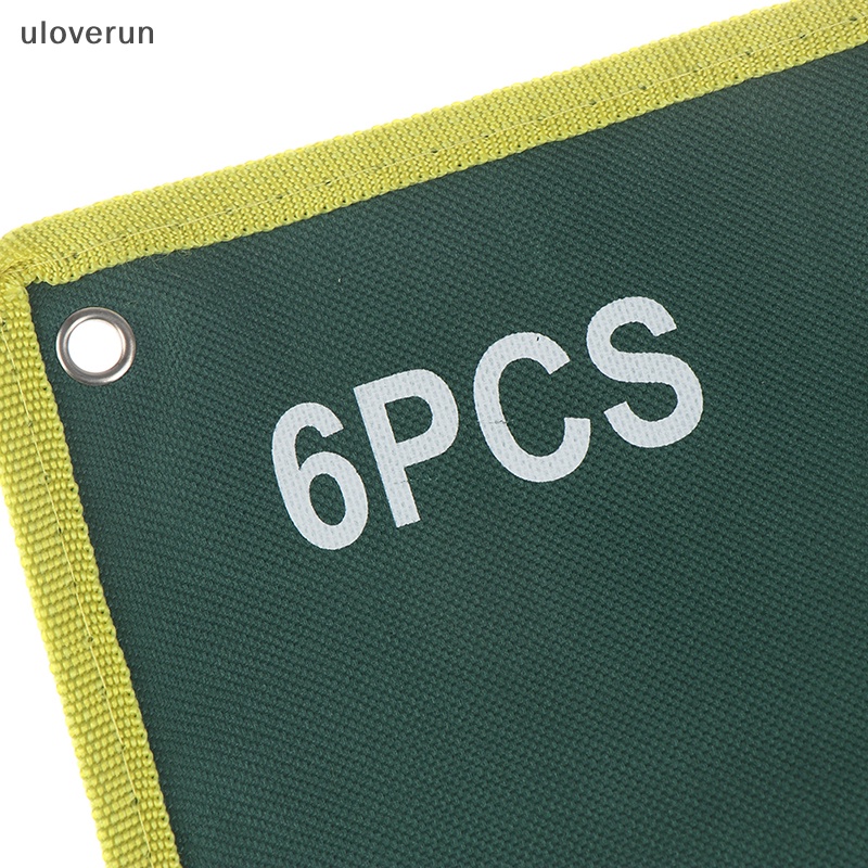 Túi Cuộn Vải Canvas 6 / 8 / 12 / 25 Ngăn Đựng Cờ Lê Tiện Dụng