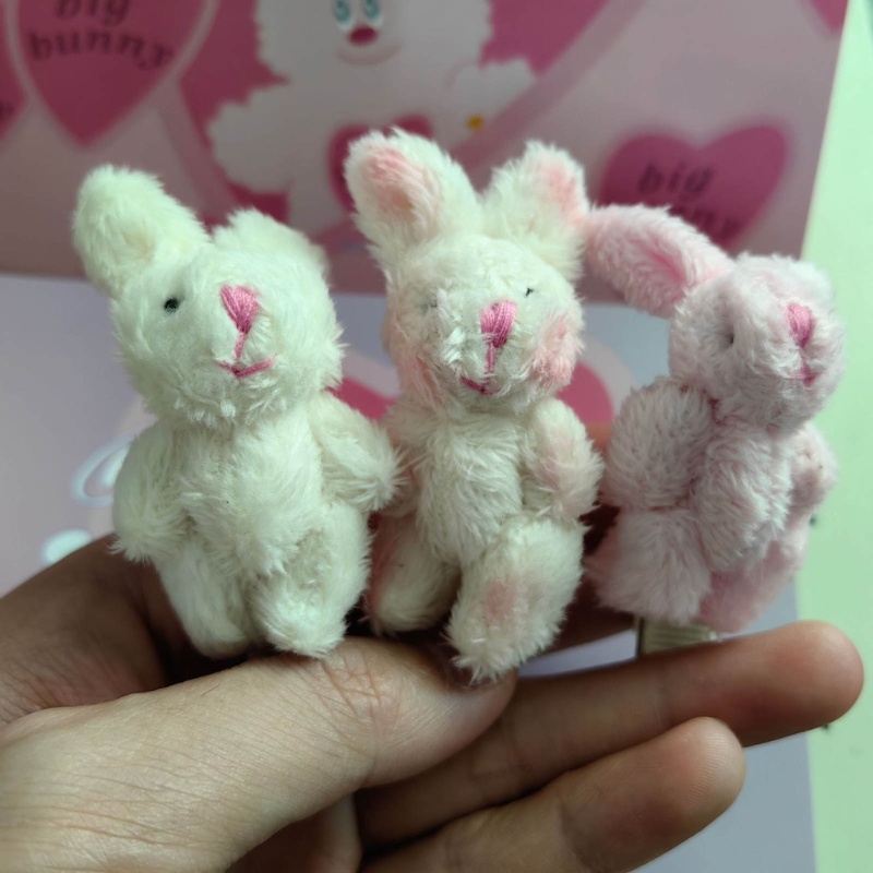 Kẹp Tóc Hình Thỏ Bằng Lông Nhung Mềm Mại Dễ Thương Xinh Xắn