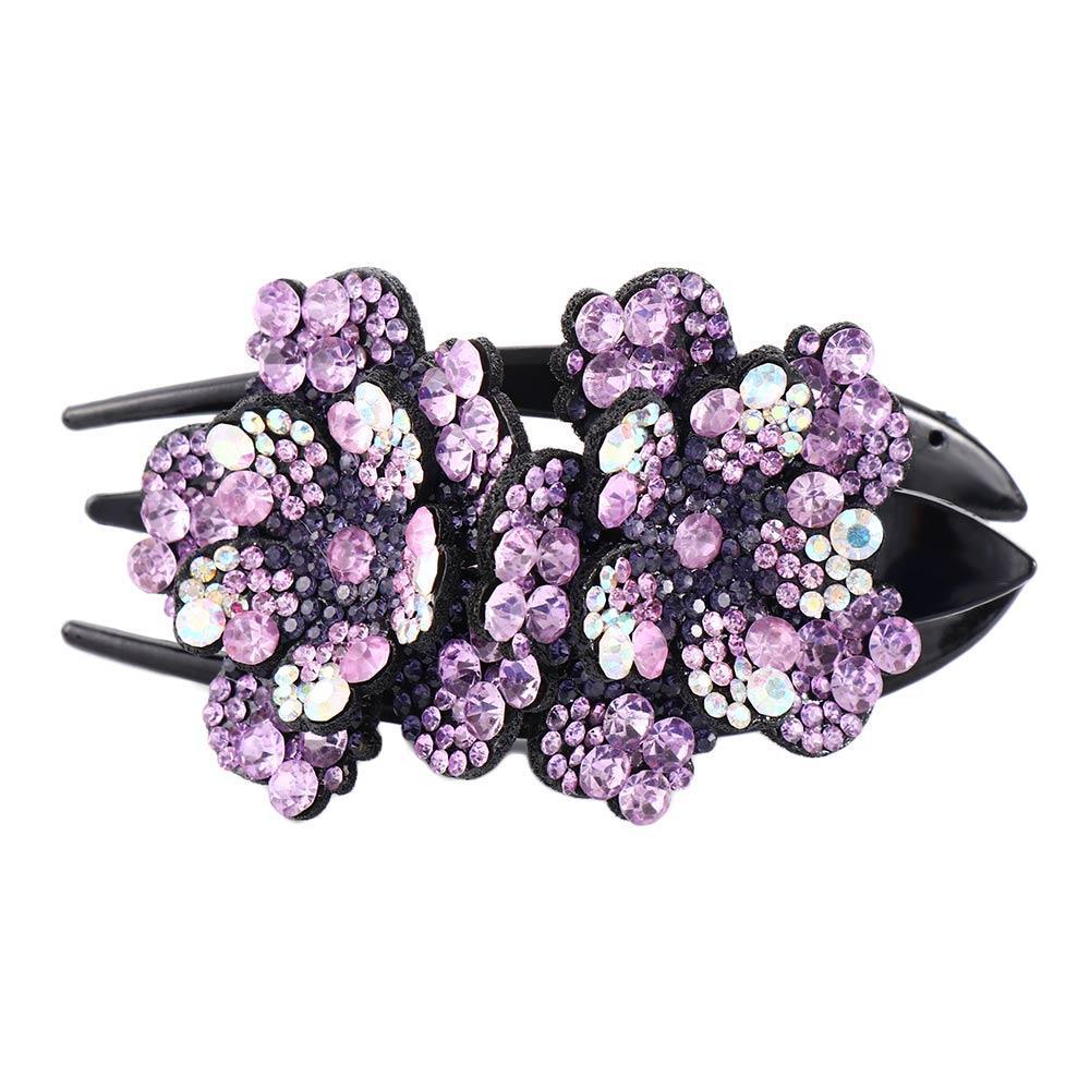 TWINKLE Kẹp Tóc Mỏ Vịt Hình Hoa Nhiều Màu Cổ Điển Thời Trang Cho Nữ