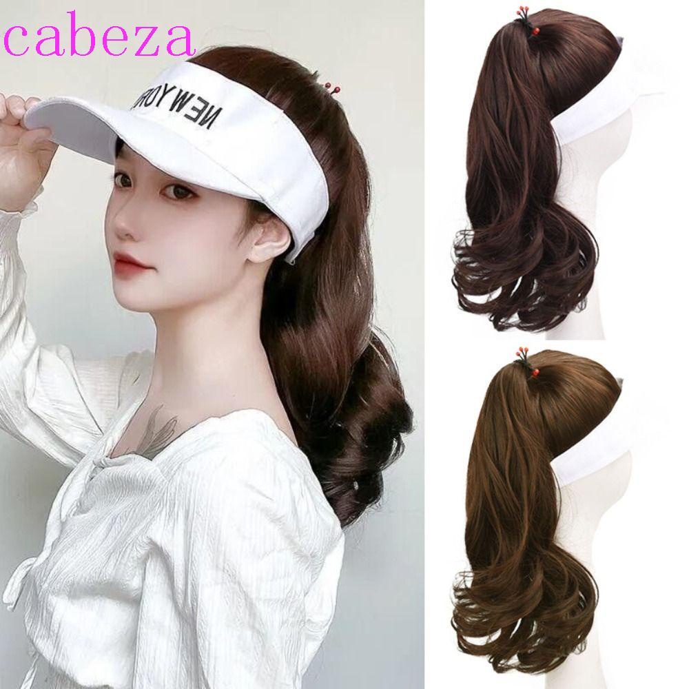 CABEZA Tóc Giả Nối Dài Kiểu Tóc Đuôi Ngựa Gợn Sóng Bằng Sợi Tổng Hợp Chịu Nhiệt Thời Trang Mùa Hè