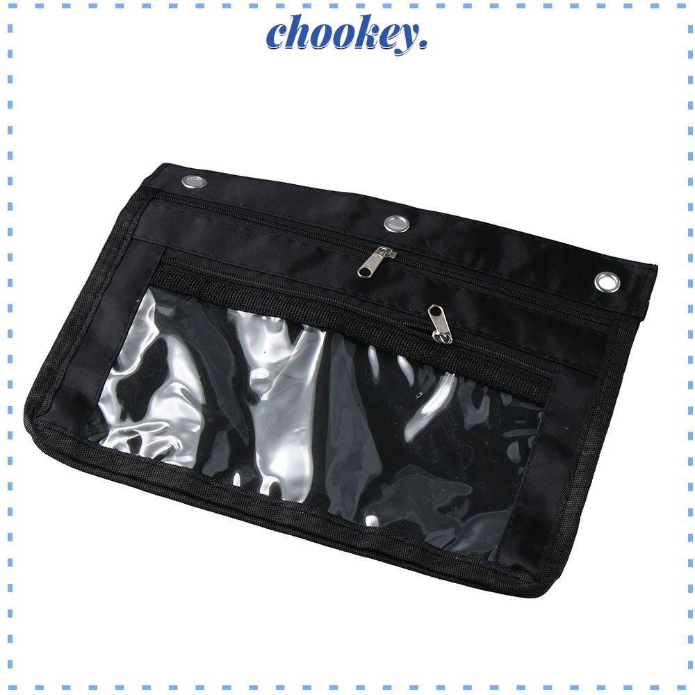 CHOOKEY Túi Đựng Bút Chì Có Thể Mở Rộng Cho Nhà Dây Kéo